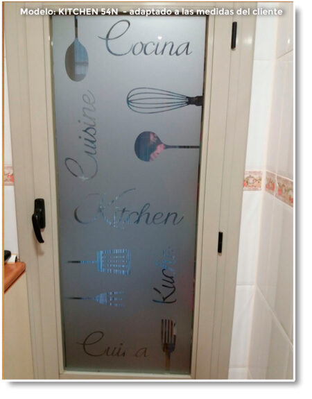 vinilo Cristal puerta cocina 1120 k54N F02