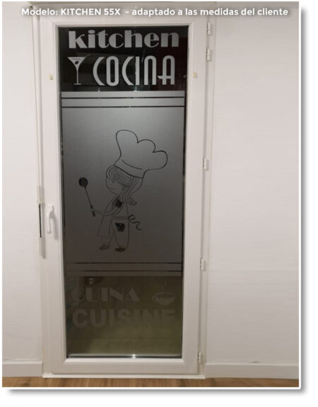 vinilo Cristal puerta cocina 1120 k55X F02