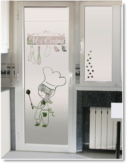 vinilo Cristal puerta cocina 1120 k61N F01