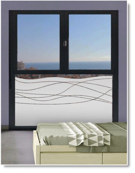 vinilos cristales ventanas dormitorio 1500 VD01 ondas F01