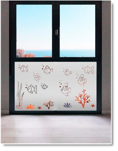 Vinilo infantil para cristales para decorar y dar provacidad e intimidad a la habitación