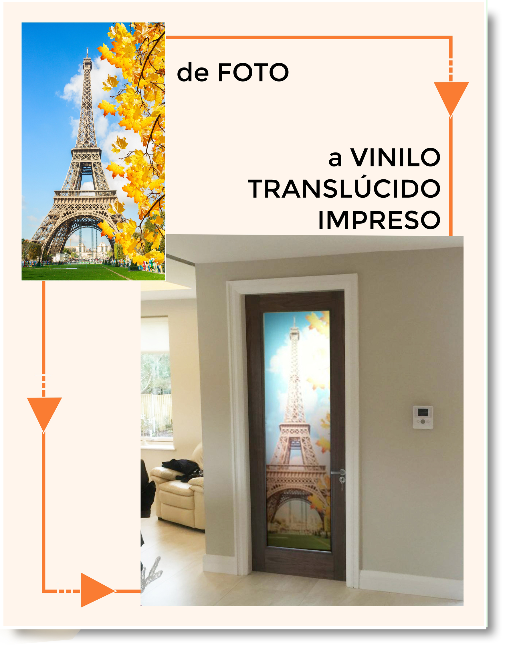 Vinilos decorativos personalizados para puertas