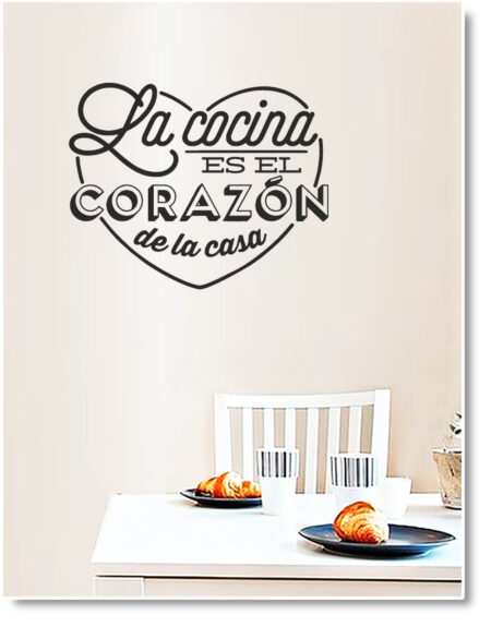 vinilo pared cocina 2140 035 LA COCINA CORAZON DE LA CASA F01