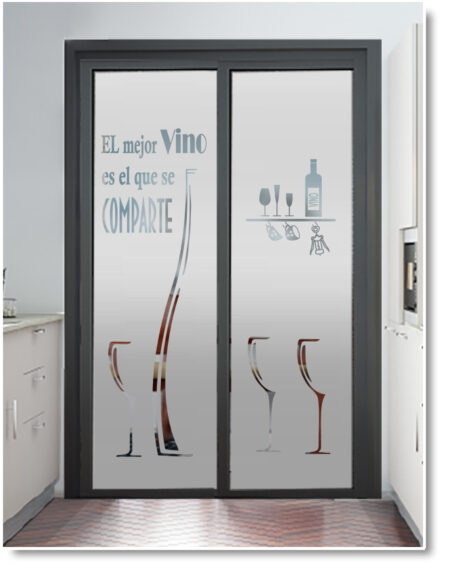 decorar la puerta de la cocina