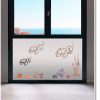 vinilos para cristales infantil con tortugas marinas y fondo de mar