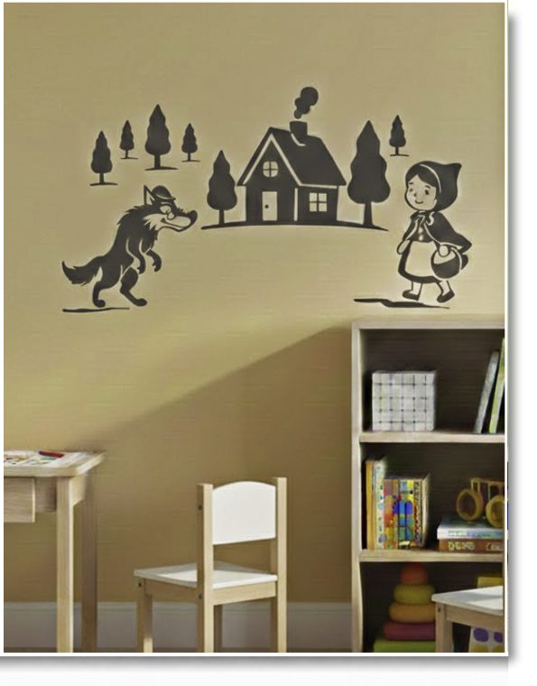 vinilo_infantil_2510-076_CAPERUCITA ROJA