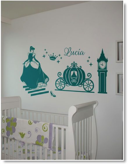 VINILO ADHESIVO PARED CUENTO DE LA CENICIENTA