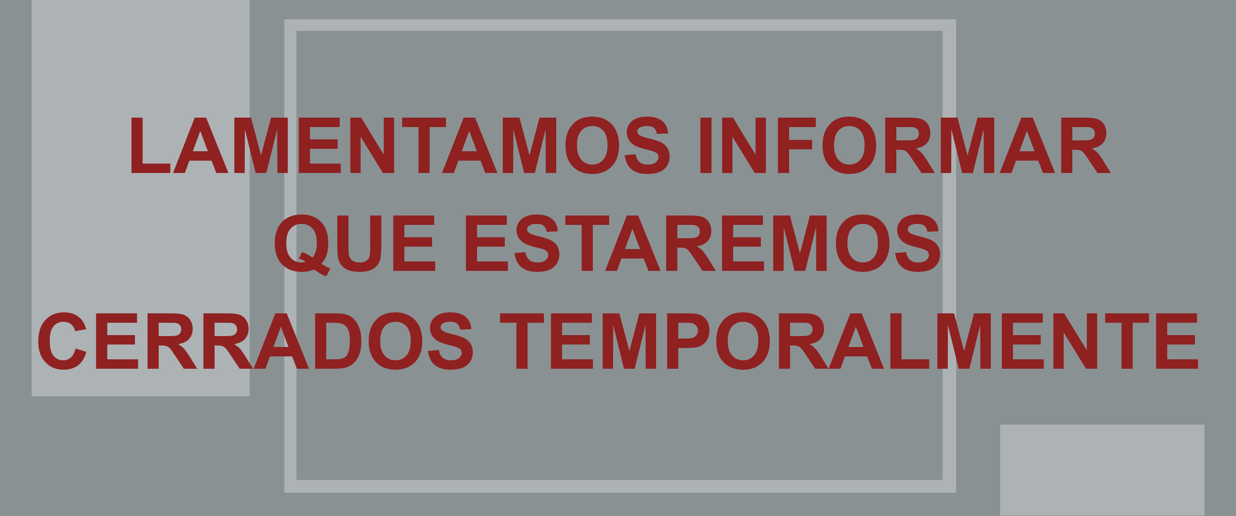 cerrado temporalmente